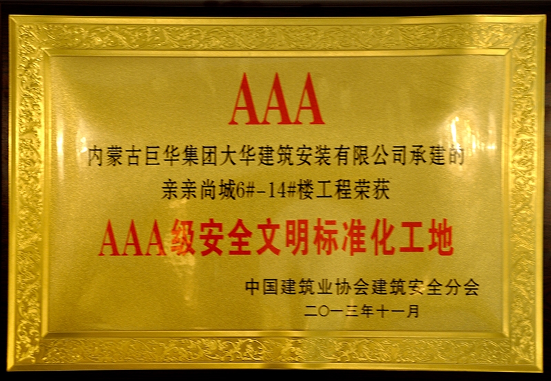 2013 3A級(jí)安全文明標(biāo)準(zhǔn)化工地